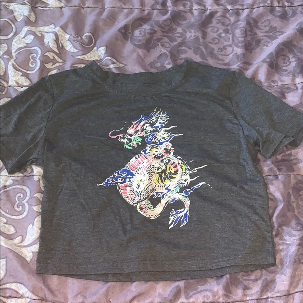Dragon Crop Top Shirt